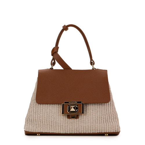 Cromia Women's Brown Cover flap Bag 