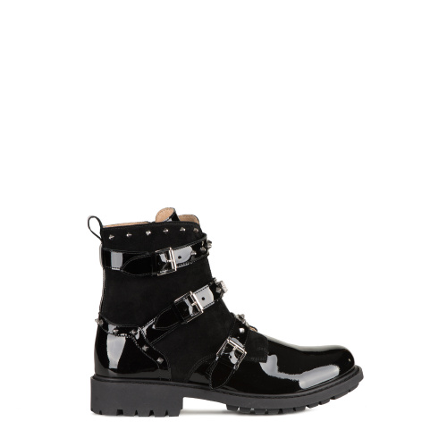 MOSCHINO Junior patent leather boots