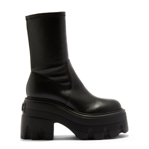Casadei Ladies platformed ankle boots in leather