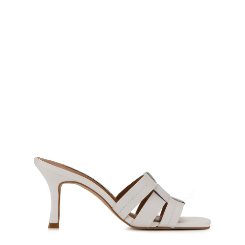 Albano Women's White Sandals in Leather