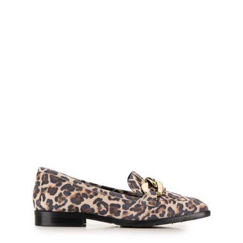 Moda di Fausto Women's Leopard Loafers