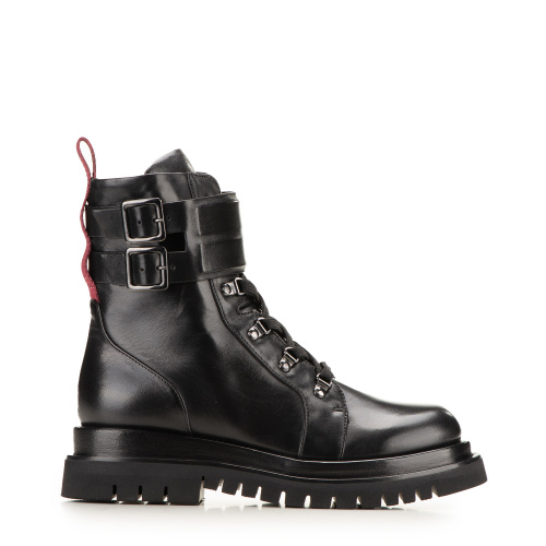 Fabi Ladies combat boots in leather