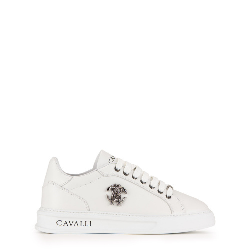 Roberto Cavalli Men's White Sneakers 