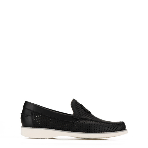 Baldinini Men's Leather Moccasins in Perforations