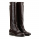 Le Pepe Women's Brown Knee High Boots - look 2