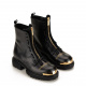 John Richmond Women's Black Ankle Boots with Zipper - look 2