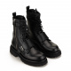Les Hommes Men's Lace up Black Ankle Boots - look 2