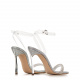 Casadei Women's Silver Heeled Sandals SUE - look 3