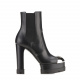 Casadei Ladies elastic boots in leather - look 1