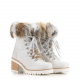 New Italia Shoes Women's Lapin Fur Ankle Boots - look 4