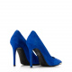Albano Women's blue pumps in suede - look 3