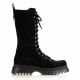 LAB Women's Army Ankle Boots in Suede - look 1