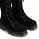 LAB Women's Army Ankle Boots in Suede - look 3