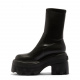 Casadei Ladies platformed ankle boots in leather - look 3