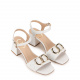 Cesare Casadei Women's White Sandals - look 2