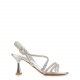 Albano Women's Heeled Sandals in Silver - look 1
