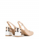 Marino Fabiani Women's Beige Leather Sandals - look 3