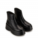 Bronx Women's Black Platformed Ankle Boots - look 2