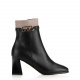 Marino Fabiani Women's Black Ankle Boots in Leather - look 1