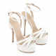 Le Silla Women's Platformed White Sandals - look 2