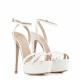 Le Silla Women's Platformed White Sandals - look 4