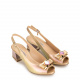 Marino Fabiani Women's Golden Sandals - look 2