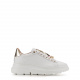 STOKTON Women's White Sneakers with Brooch - look 1