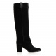 Le Pepe Women's Knee High Boots in Suede - look 1