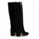 Le Pepe Women's Knee High Boots in Suede - look 4