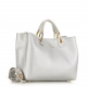Braccialini Women's Silver Shopper Bag - look 3