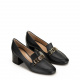 Baldinini Women's Leather Black Loafers - look 2