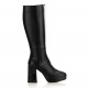 Baldinini Women's Black Knee High Boots - look 1