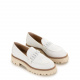 Baldinini Women's White Loafers - look 2