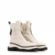 Fabi Women's Zippered White Ankle Boots - look 4