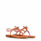 PAOLA FIORENZA Women's Flat Orange Sandals - look 3