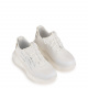 PLEIN SPORT Women's White Sneakers in Fabric - look 2