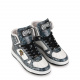 Roberto Cavalli Men's Blue High Ankle Sneakers - look 2
