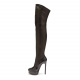 Casadei Women's Leather Knee High Boots FLORA - look 4