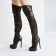 Casadei Women's Leather Knee High Boots FLORA - look 6