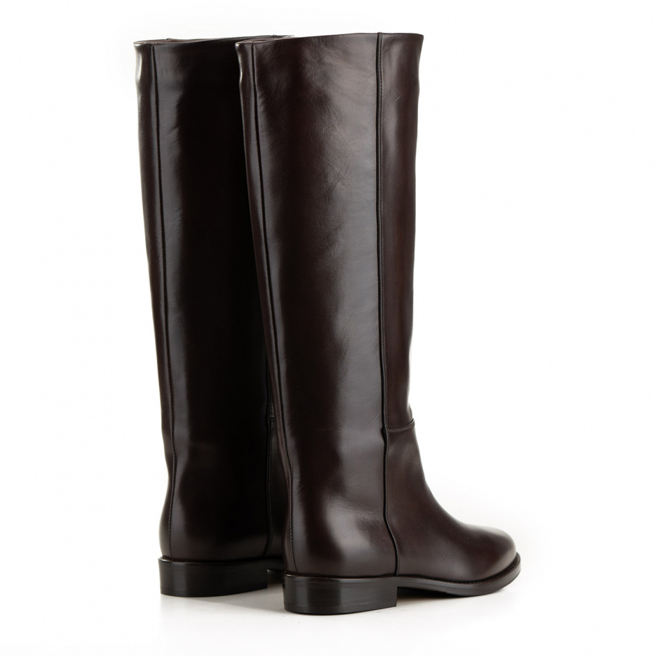 Le Pepe Women's Brown Knee High Boots - look 4