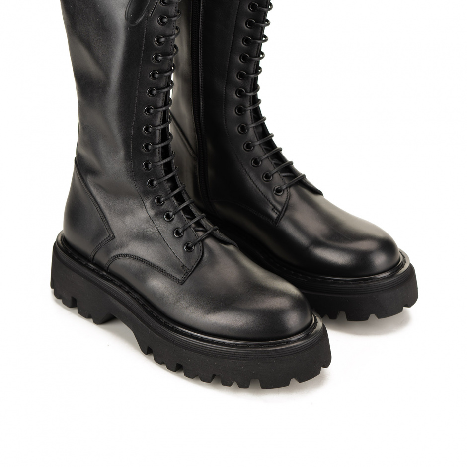 Cesare Casadei Women's Black Army Boots - look 5