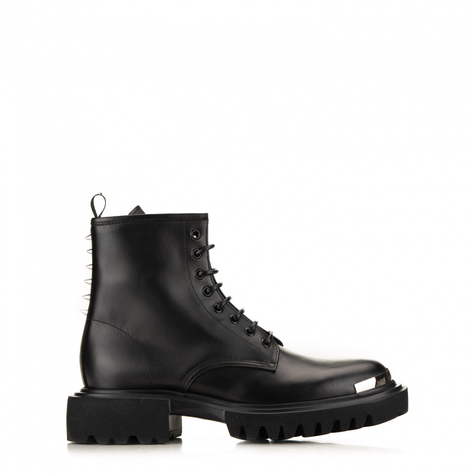 John Richmond Men's Black Ankle Boots - look 1