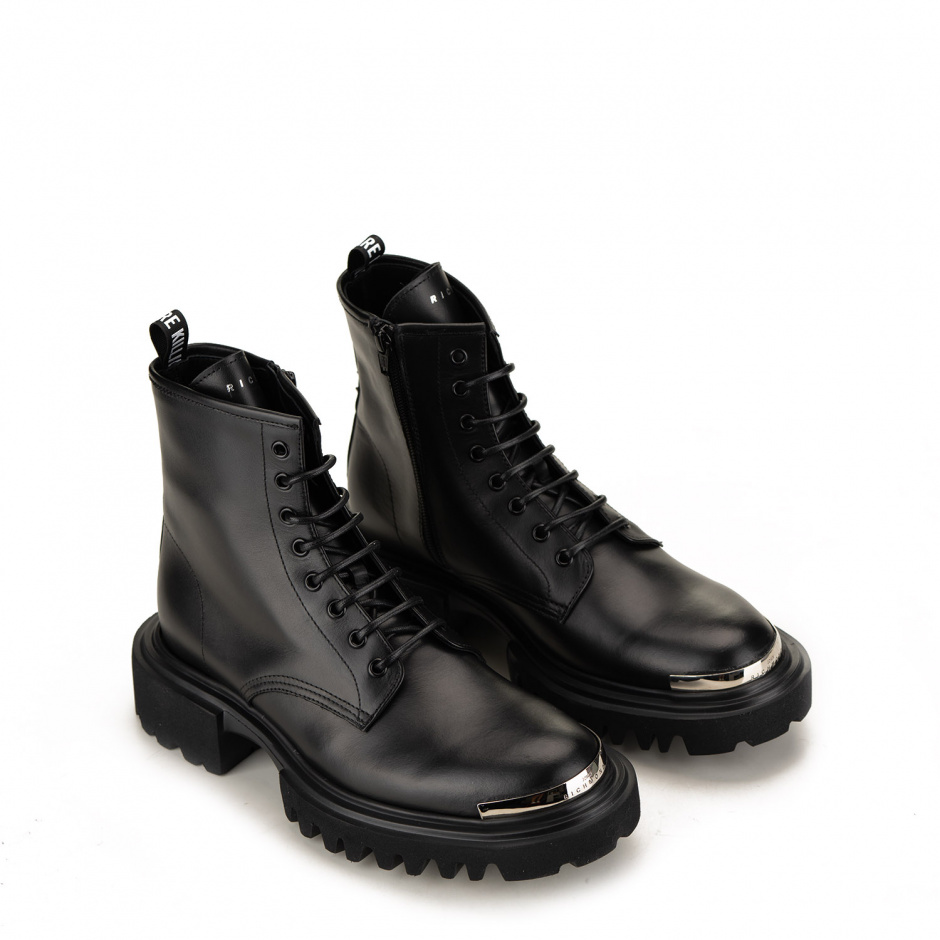 John Richmond Men's Black Ankle Boots - look 2
