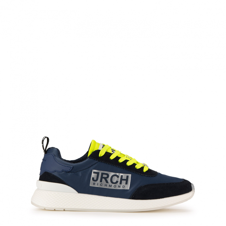 John Richmond Men's Sneakers with Yellow Shoe Laces - look 1