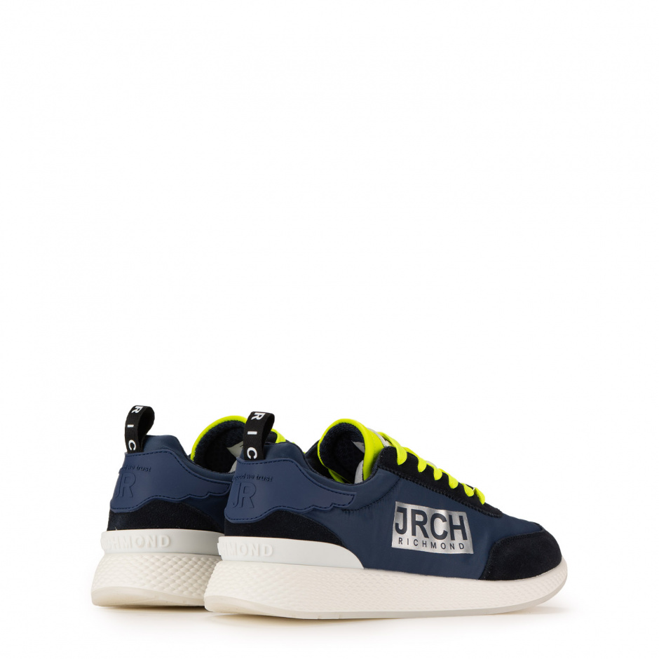 John Richmond Men's Sneakers with Yellow Shoe Laces - look 3