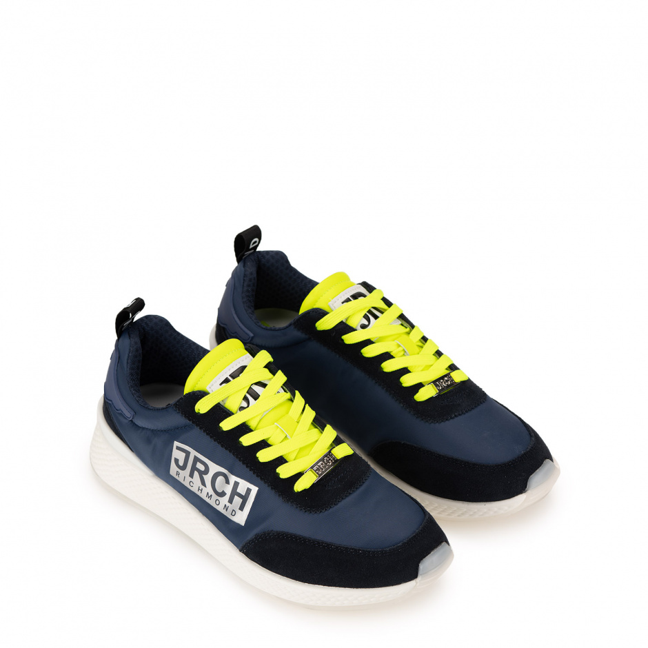 John Richmond Men's Sneakers with Yellow Shoe Laces - look 2