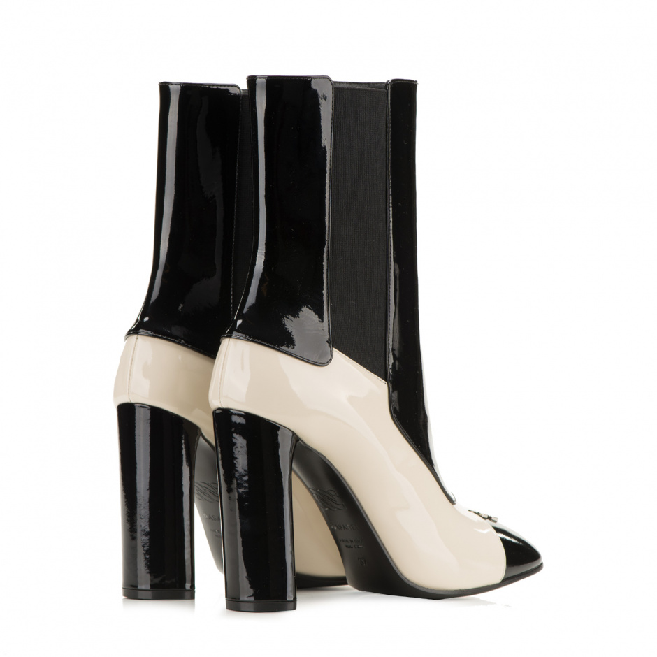 Casadei Two tone ladies ankle boots - look 3
