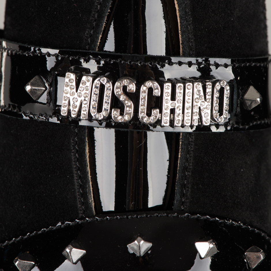 MOSCHINO Junior patent leather boots - look 5