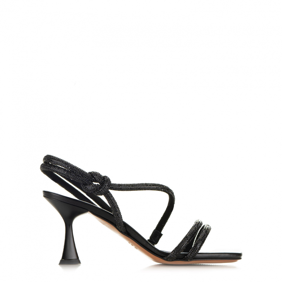 Albano Women's Heeled Sandals in Black - look 1