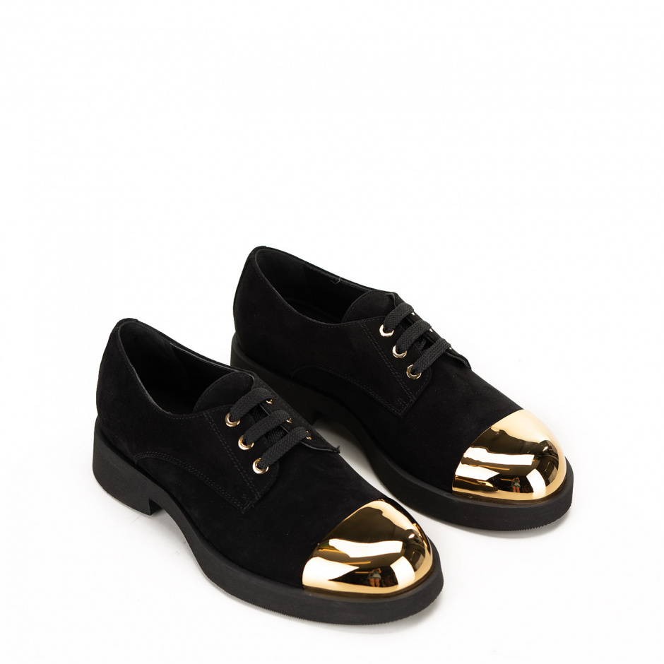 Loriblu Women's Oxford shoes in suede - look 2